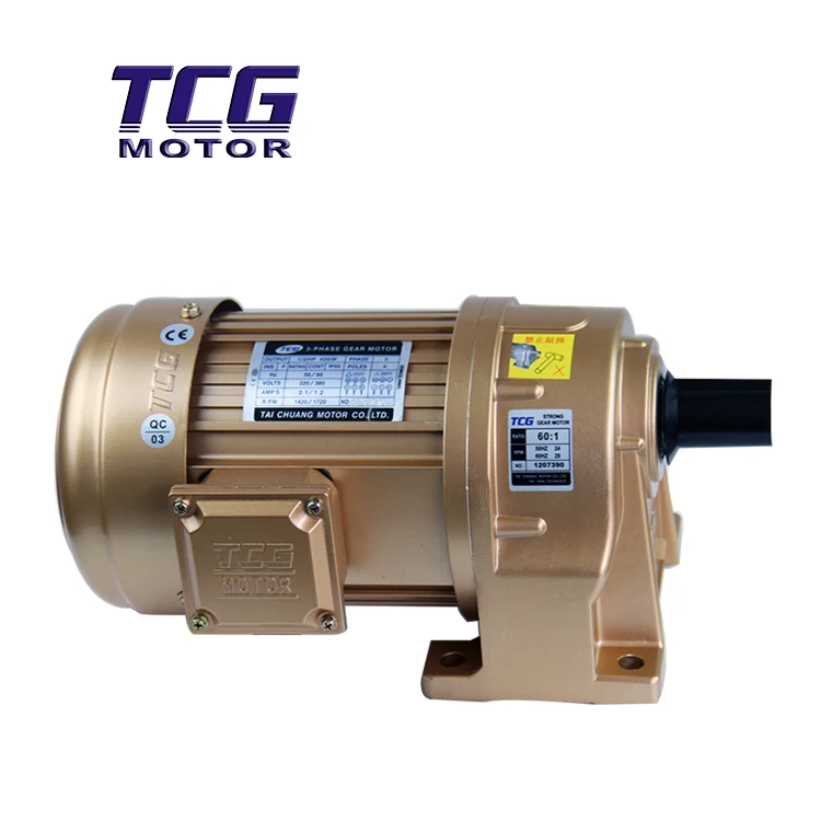 10:1 1HP 750WElectric VFD AC Geared Motors with Forced Fan Foot amount 142RPM Output