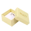 Luxury Gold Foil Logo Rigid Cardboard Paper Jewelry Gift Box with Lid