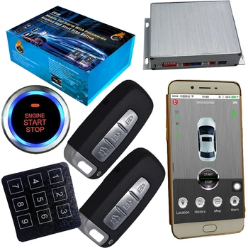 Gps Car Alarm Smart Phone App Auto Ignition System Keyless