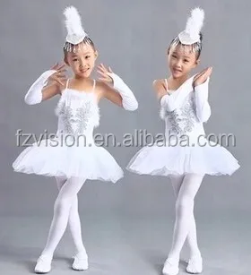 الجملة الجديدة تصميم 2015 قليلا بجعة بيضاء أزياء الباليه فساتين الرقص