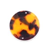 Fashion 2-Holes Round Shape Mixed Color Resin Sew Button For Clothing, DIY for garment bags
