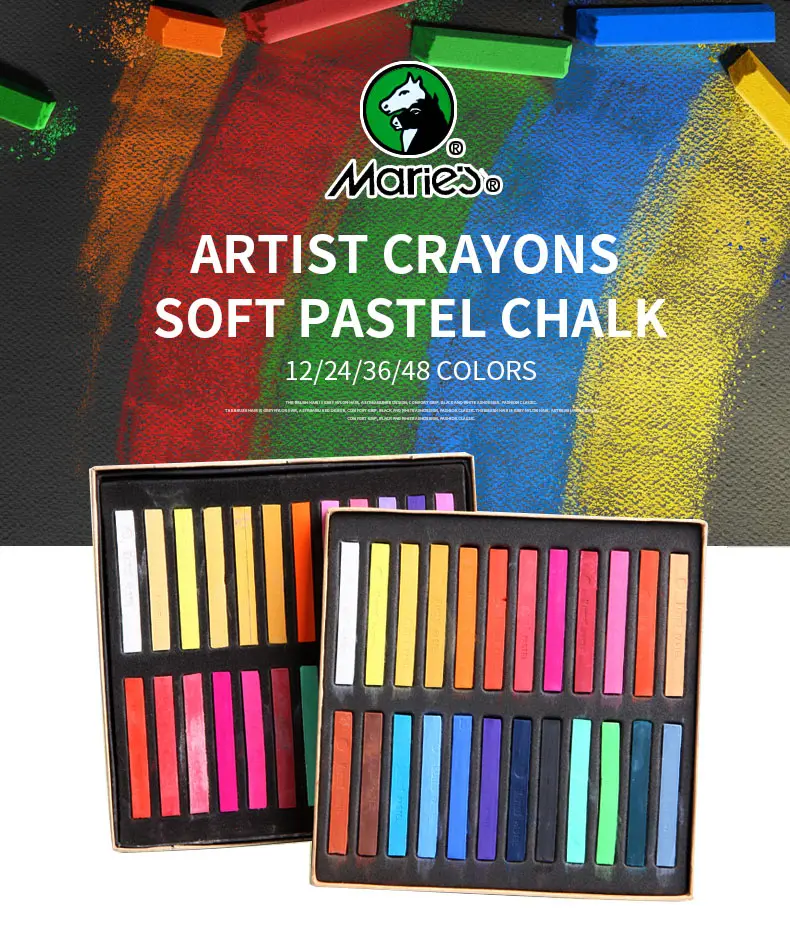 marie"s painting crayons soft pastel12/24/36/48 colors/set art