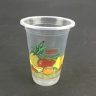 PP Clear Disposable Plastic Cup Printed Logo