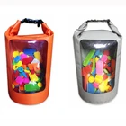Factory Customized Clear Dry Bag Tarpaulin Waterproof Dry Bag Backpack Beach Toy Pouch