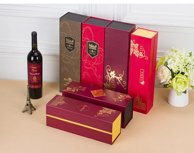 china supplier custom printed gift packaging wine box cocktail