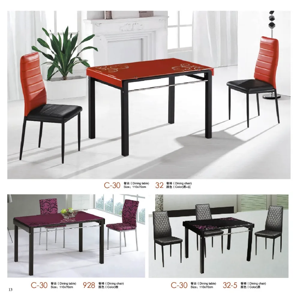 High Quality Colored Glass Dining Table Top Factory Sell Directly Yy7