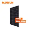 Transparent high efficiency double glass solar module 390w 400w bipv solar panel for 25kw solar system