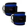 Neoprene Padded Ankle Straps With Double D-ring