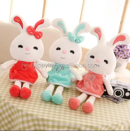gril birthday gift plush stuffed lovely clothing love rabbit