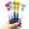 Magic School Office Funny toy gift fairy smiling face pen bouncing head spring shake jump plush emoji doll pen