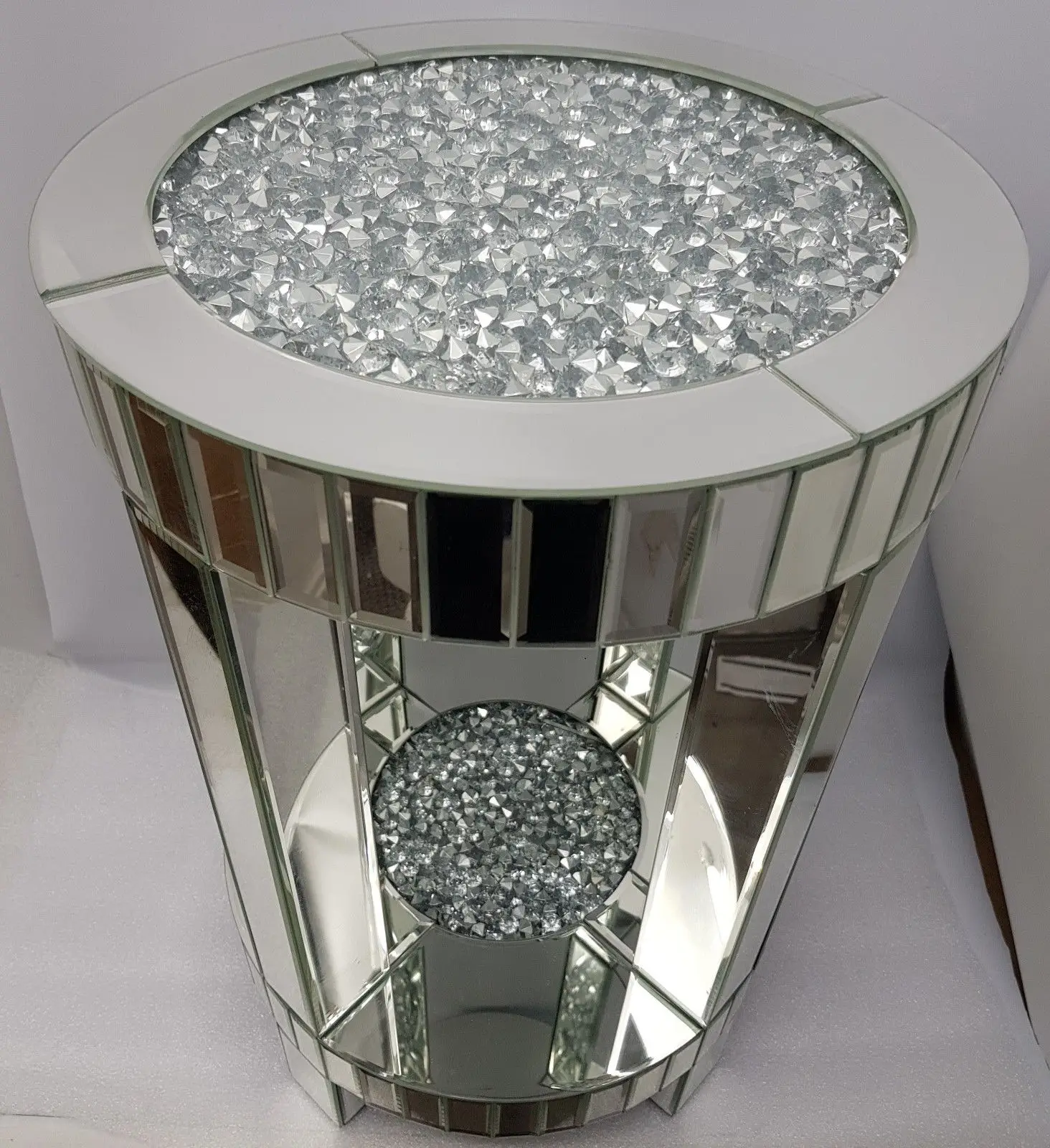 crushed diamond lamp table