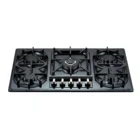 Luxury black steel 33 inch stainless steel gas stove cast iron wok gas burner ignition transformer