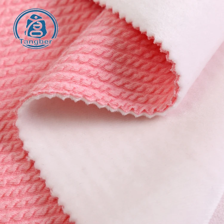 top selling polyester super soft fleece bonded bullet knit fabric for pajamas