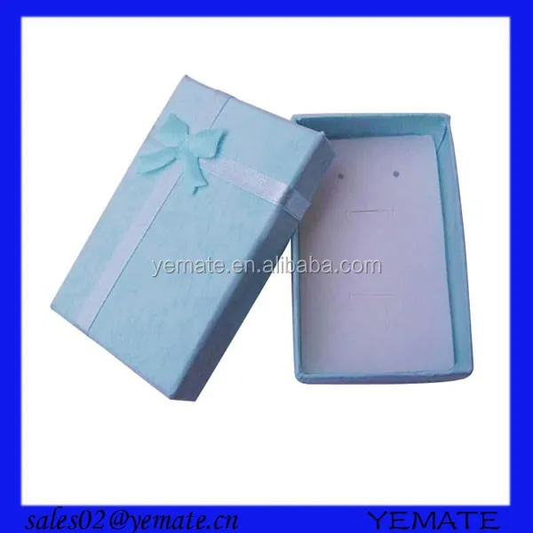 fancy blue velvet ring gift box packaging for jewelry wholesale