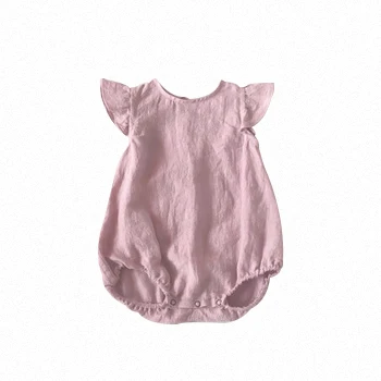 Toddler Girl Clothing Ruffled Solid Romper New Design Wholesale Market In 2019 Summer Linen Clothes
Toddler Girl Clothing Ruffled Solid Romper New Design Wholesale Market In 2019 Summer Linen Clothes