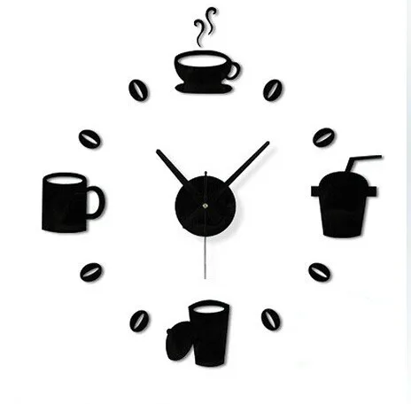 Morden Coffee Drink Tea Cup Acrylic Mirror Wall Clock Decorative Die Cut Sticker, Black&red
Morden Coffee Drink Tea Cup Acrylic Mirror Wall Clock Decorative Die Cut Sticker, Black&red