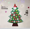 diy polyester felt christmas tree set Christmas Tree Fabric Advent Calendar Detachable Ornaments