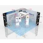 Aluminium Display Rack Used Trade Show Booth Stand For National Convention And Exhibition Center