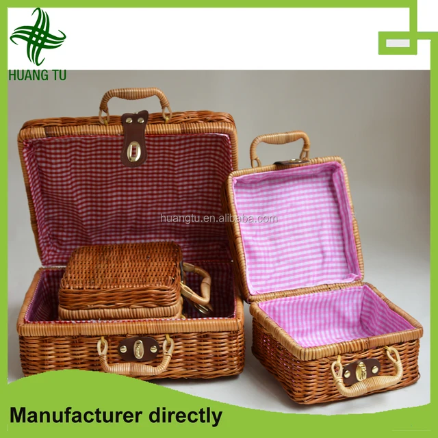 rustic wholesale travelling design wicker storage basket