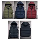 Graphic Customization Vest Vest Men 2019 Fashion Men Winter Warm Vest Coat With Hood Wholesale