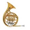 Popular grade Gold lacquer Tone F key Rotary Post horn