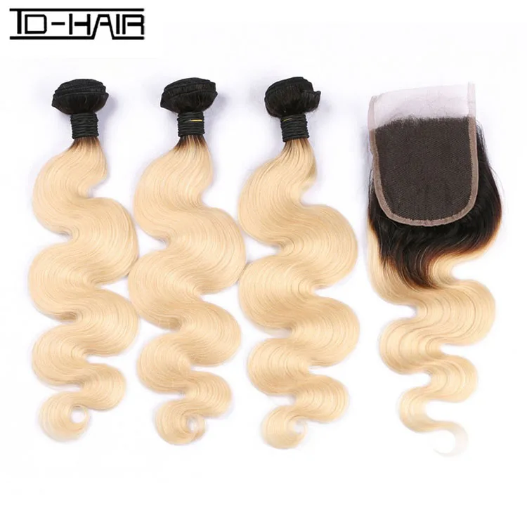 TD HAIR hot selling 1b/613#3 bundles with closure high quality Brazilian hair bundles 1b /613 ombre color hair Private label, 1b/613#
TD HAIR hot selling 1b/613#3 bundles with closure high quality Brazilian hair bundles 1b /613 ombre color hair Private label, 1b/613#