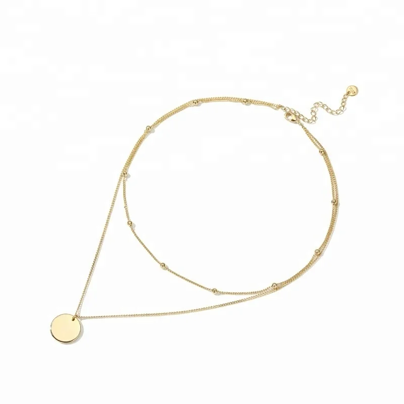 Professional factory custom 2/3 layer charm Chinese silver jewelry trendy 14k gold necklace
Professional factory custom 2/3 layer charm Chinese silver jewelry trendy 14k gold necklace