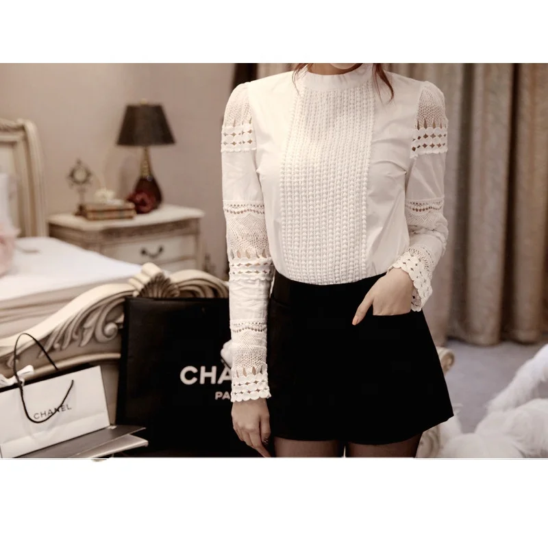 Women blouses spring autumn long sleeve shirt women white lace blouse tops camisas femininas woman clothes crochet ladies 5
Women blouses spring autumn long sleeve shirt women white lace blouse tops camisas femininas woman clothes crochet ladies 5