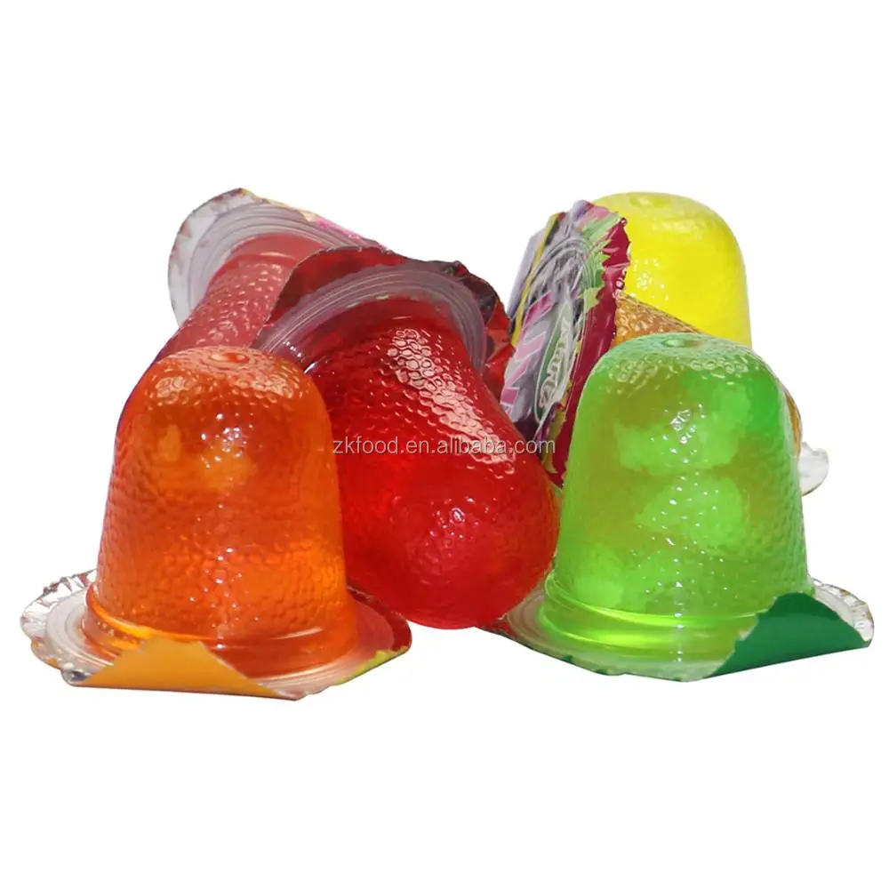 mini gelatinas de frutas halal mini jelly in round bottle