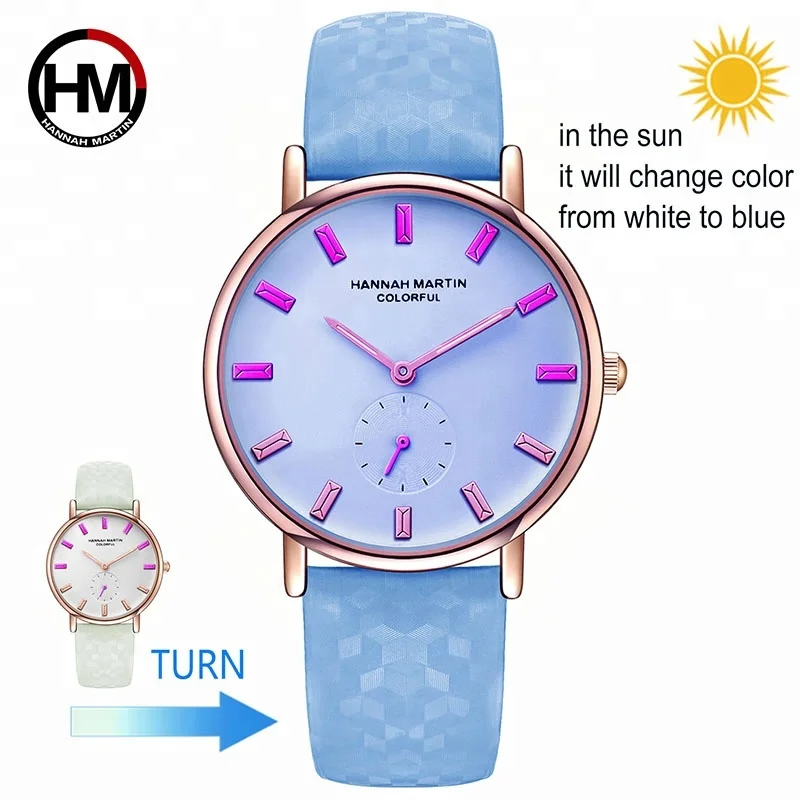 Hannah Martin Women Wristwatch Quartz Watch Outdoor Girl UV Change Color Clock Creative Female Wrist Watches Relogio Feminino, 3 colors
Hannah Martin Women Wristwatch Quartz Watch Outdoor Girl UV Change Color Clock Creative Female Wrist Watches Relogio Feminino, 3 colors