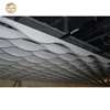 Aluminum Metal Building material customized aluminium wave linear baffle ceiling for interior design