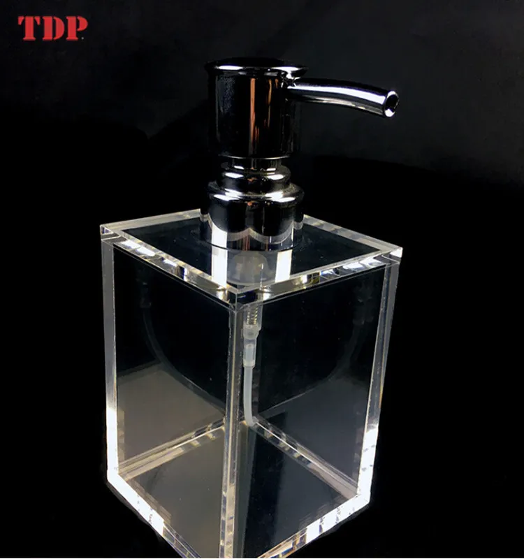 250/500ml Hotel Clear Latex Transparent Dispenser Soap Pump Acrylic Shampoo Lotion bottles