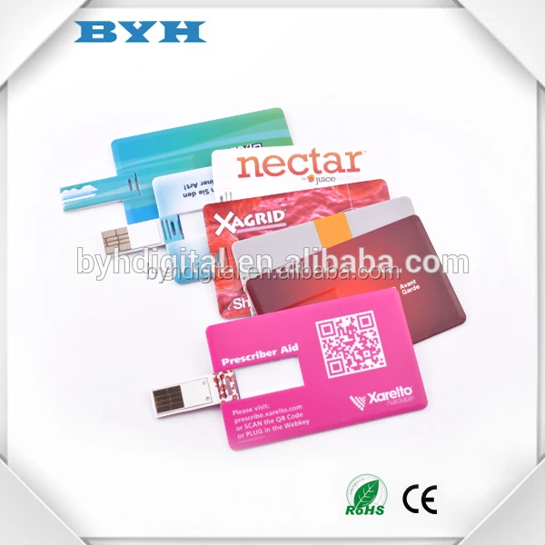 promotional gifts business credit card imprint usb flash drive