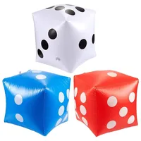 

Dropshipping Outdoor Inflatable Dice 30*30cm Swimming Pool Party Supplies Kids Toys For Children Adults Game Play Cube Toys