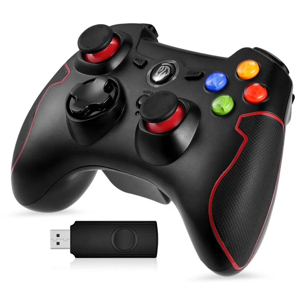 Amazon 2.4 G HZ Joystick Wireless usb game controller for PC for android, Black-red
Amazon 2.4 G HZ Joystick Wireless usb game controller for PC for android, Black-red