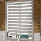 Lace fabric window zebra roller blinds curtain with bead chain