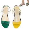 Amazon Hot Selling Sandalias Para Mulher Pantuflas New Fashion T Strap Female Flat Sandals for Women Slippers