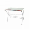 high quality metal frame office table cheap computer desk with glass top