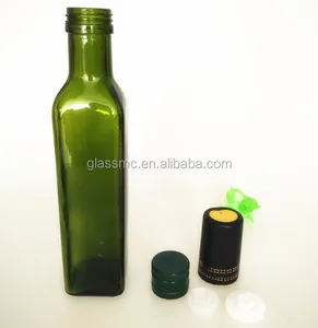 marasca glass olive oil bottles