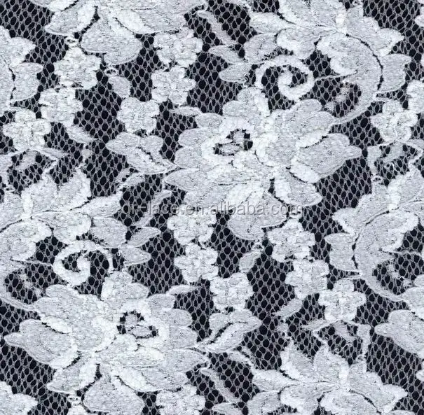 elegant eco-friendly thick lace fabric for beautiful dress