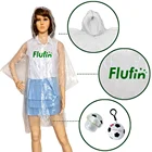 Promotional Disposable Raincoat Ball Rain Poncho In Football Shape Case