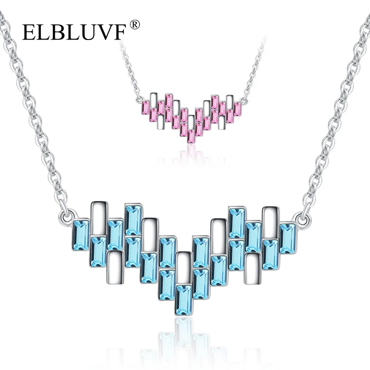 ELBLUVF 925 Sterling Silver Exquisite Micro Insert V Shaped Zircon Pendant Love Heart Necklace Jewelry For Girls/Ladies/Women, Blue , rose
ELBLUVF 925 Sterling Silver Exquisite Micro Insert V Shaped Zircon Pendant Love Heart Necklace Jewelry For Girls/Ladies/Women, Blue , rose