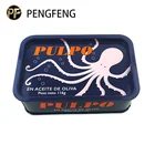 High quality cute printed caviar tin can canned food container