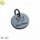 Custom logo pendent engrave metal tags charms letter word phrase tags