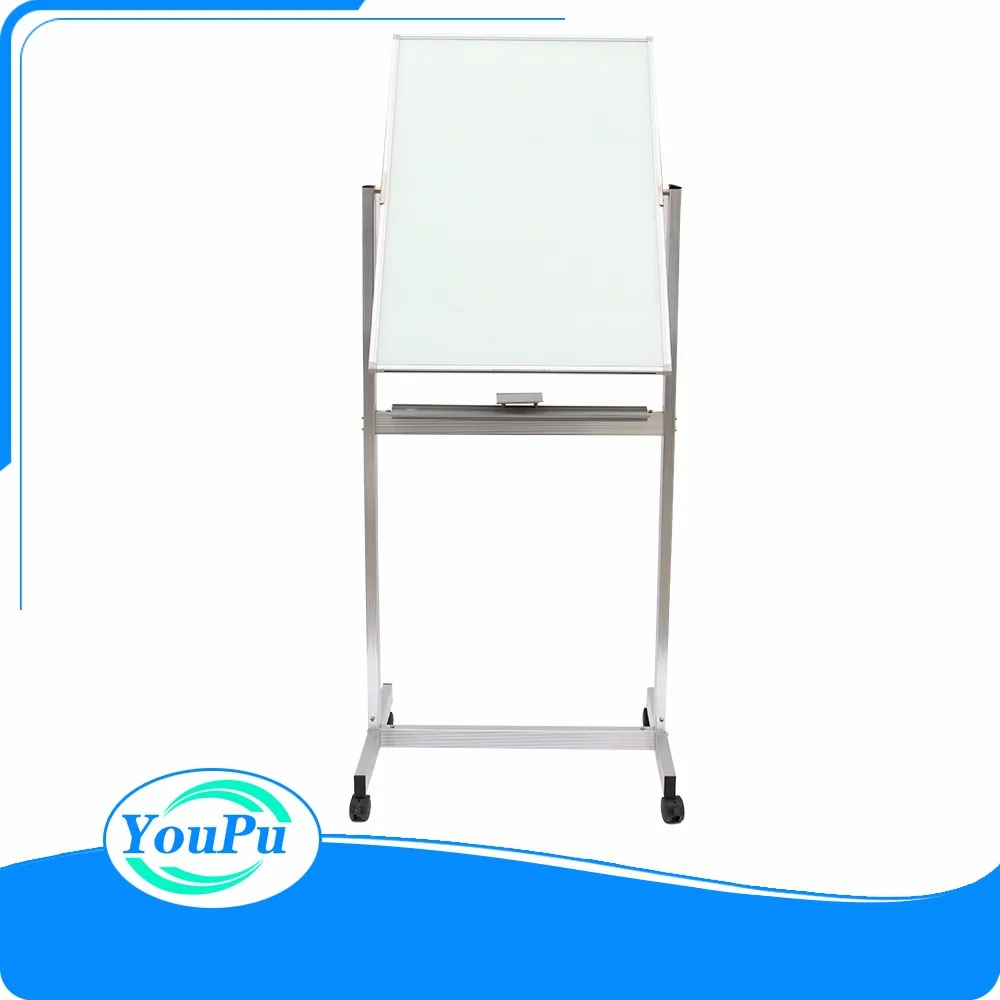 Portable Glass smart board finger writing interactive whiteboard school chalk write green board with mobile stand
