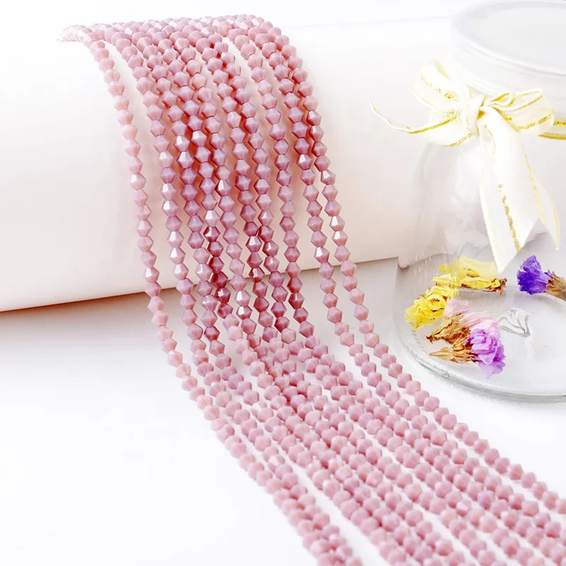 4mm Bicone Glass Beads Jewelry Making Wholesale For Bracelets Necklaces, Choose colors
4mm Bicone Glass Beads Jewelry Making Wholesale For Bracelets Necklaces, Choose colors