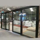 Entrance aluminum sliding doors energy saving large sliding door motor