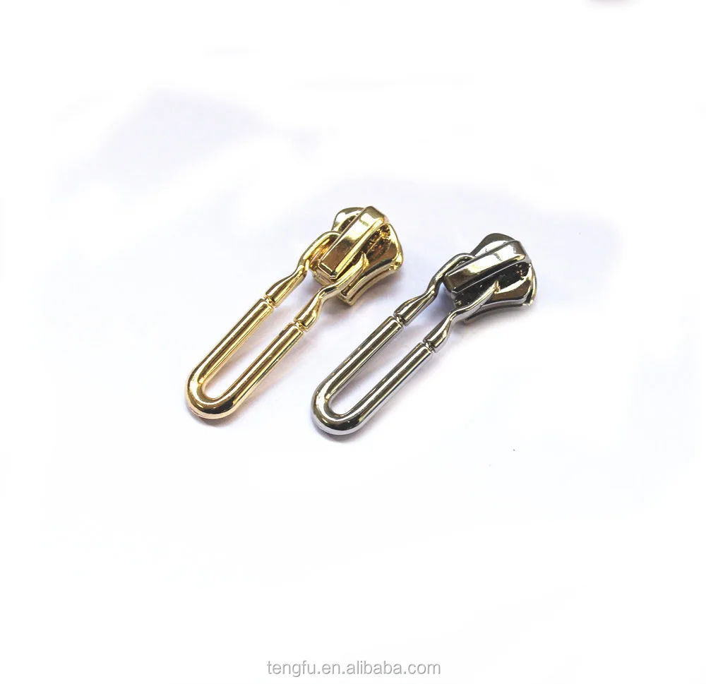 fashionable slider pull #3/ #5 molded metal zipper puller