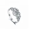 Women girl custom designs simple pure 925 sterling silver jewelry eternity ring