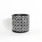 Cement Pots Painted Simple Design Concrete Black Color Plant Pot